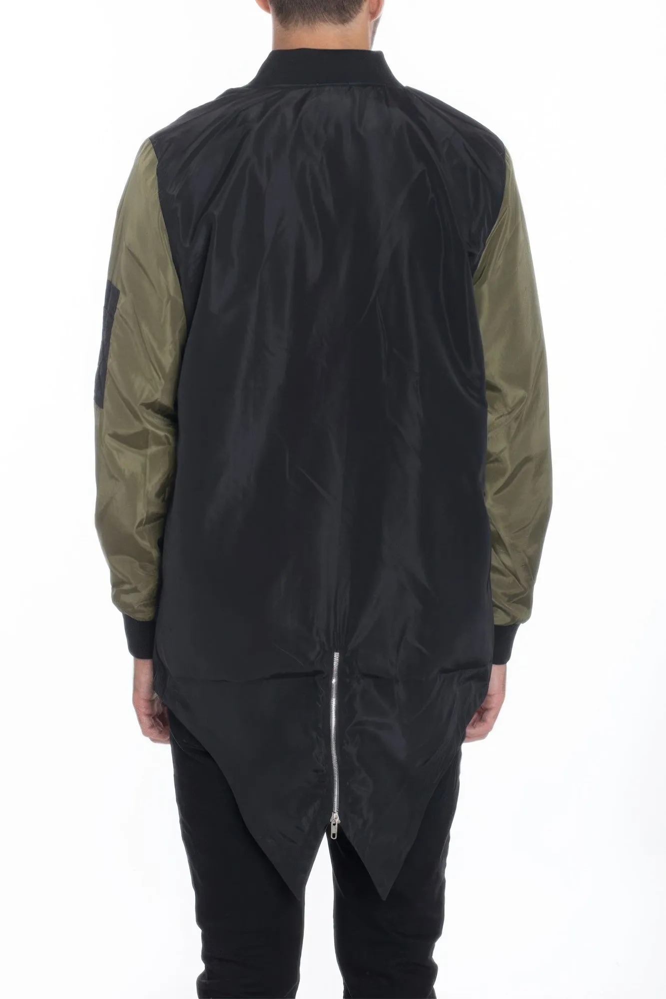 Mens Casual Windbreaker Satin Jacket sold by Unique Kulture product image thumbnail 3