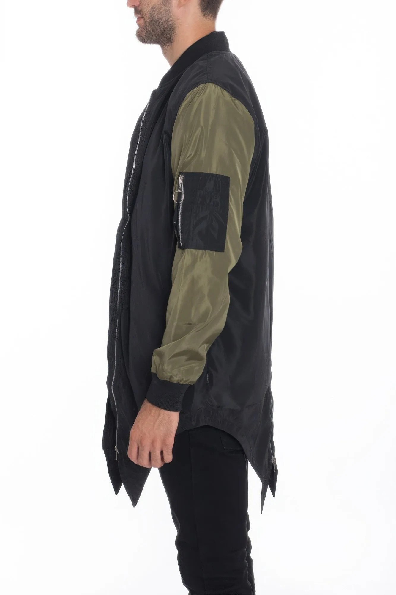 Mens Casual Windbreaker Satin Jacket sold by Unique Kulture product image thumbnail 2
