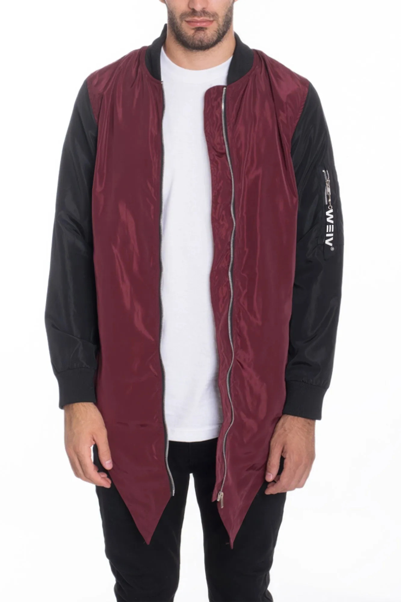 Mens Casual Windbreaker Satin Jacket sold by Unique Kulture product image thumbnail 4