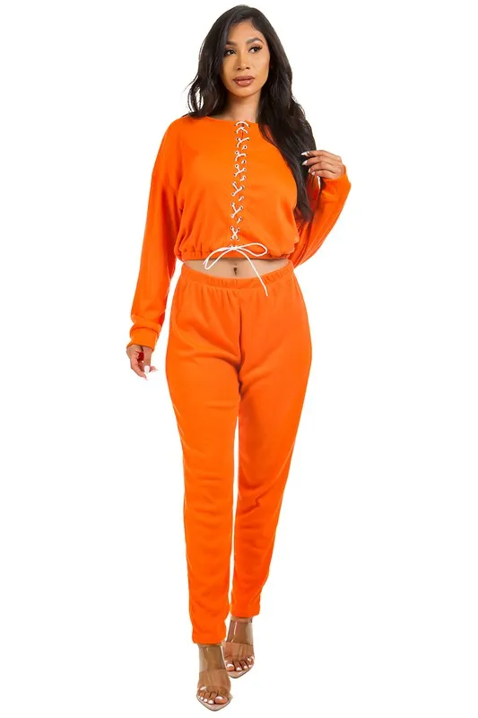 Luxury Two Piece Pant Set – Multi-Strip Top & Elastic Waist Pants | Unique Kulture sold by Unique Kulture product image thumbnail 3