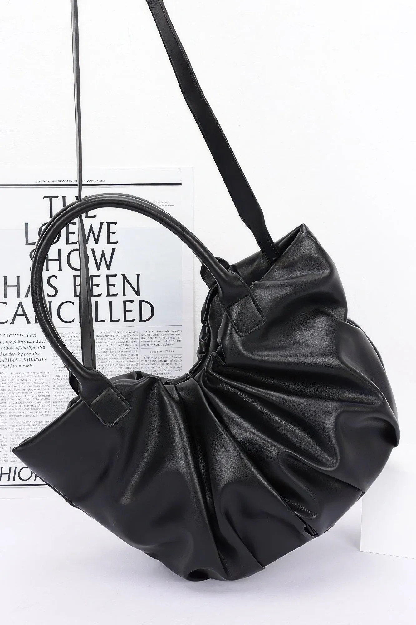 Faux Leather Tote Bag sold by Unique Kulture product image thumbnail 4