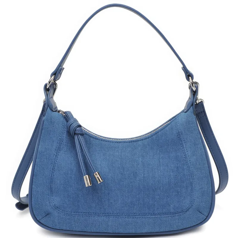 Fashion Denim Texture Shoulder Crossbody Bag sold by Unique Kulture