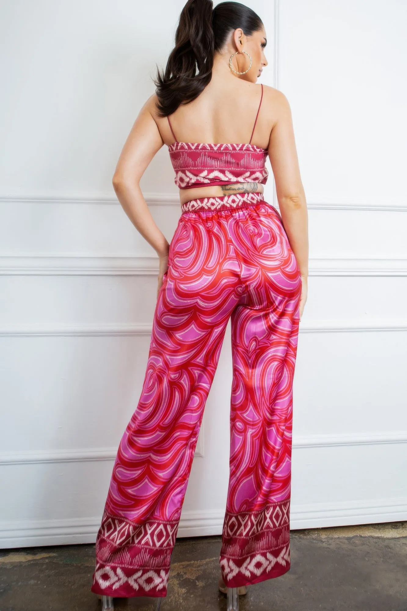 Bra Top And Wide Leg Pants Set sold by Unique Kulture product image thumbnail 5
