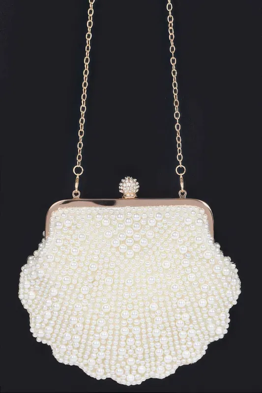 Faux Pearl Party Clutch sold by Unique Kulture