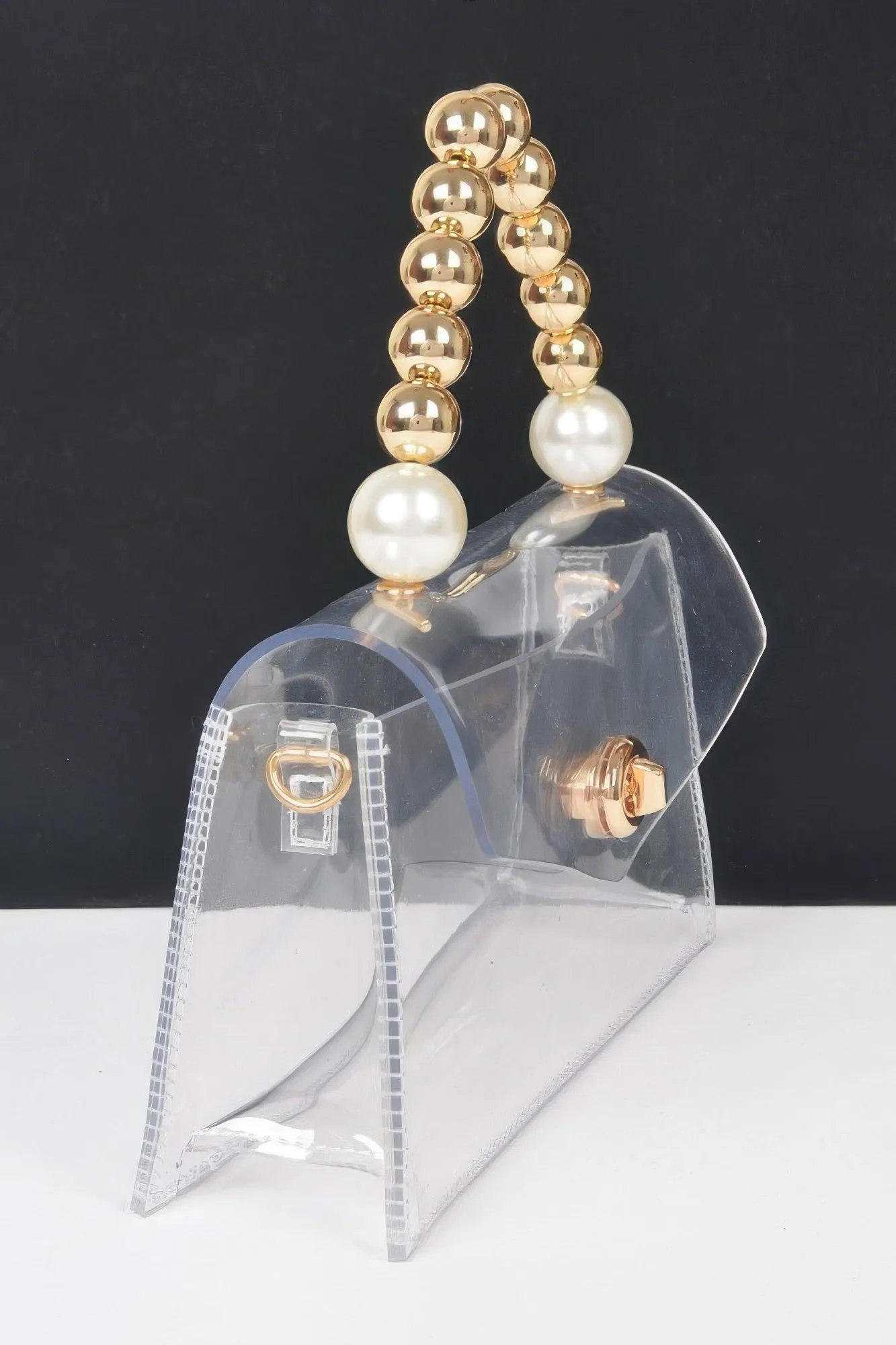 Transparent Ccb Handle Flap Clutch sold by Unique Kulture product image thumbnail 3