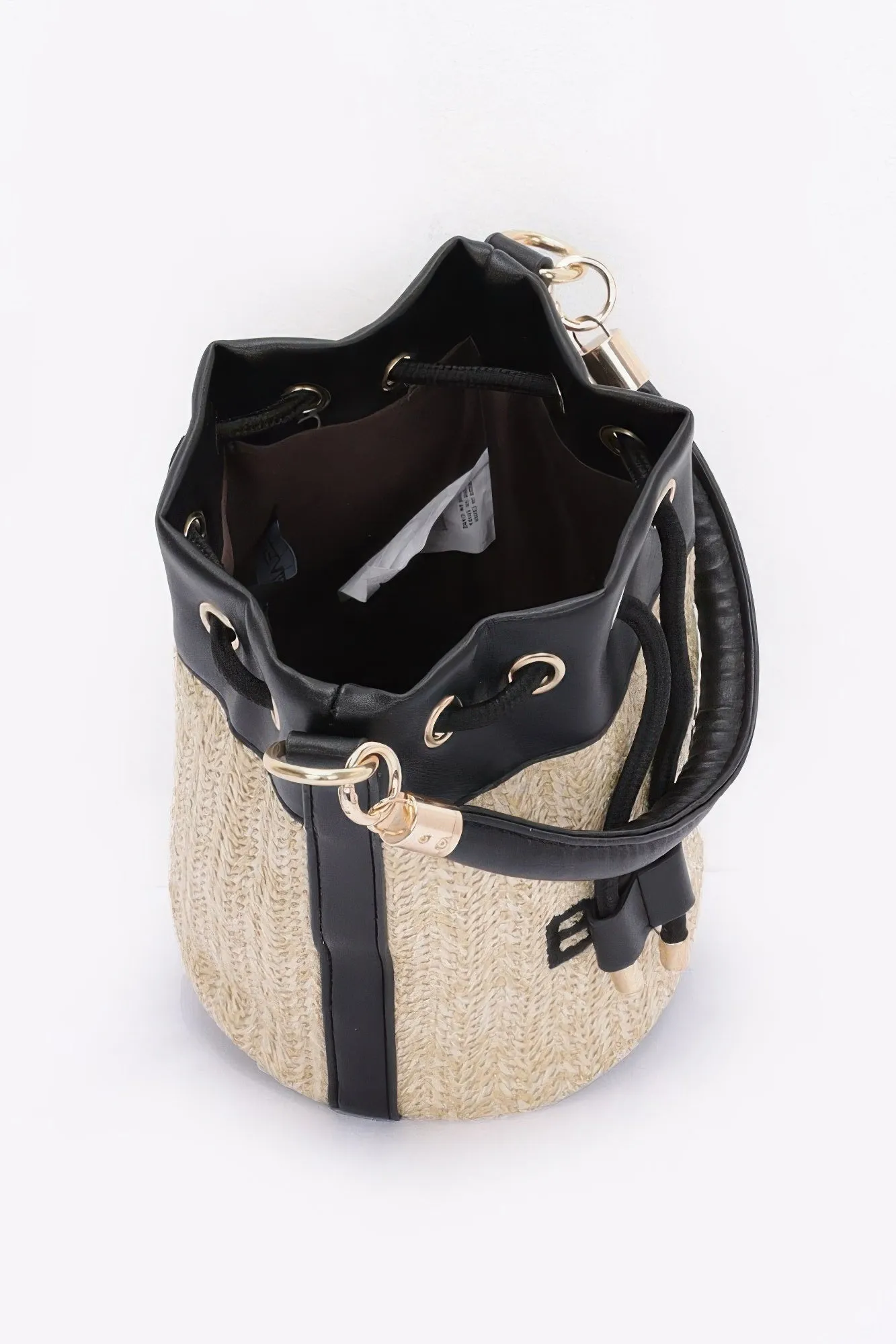 Faux Straw Bucket Bag sold by Unique Kulture product image thumbnail 5