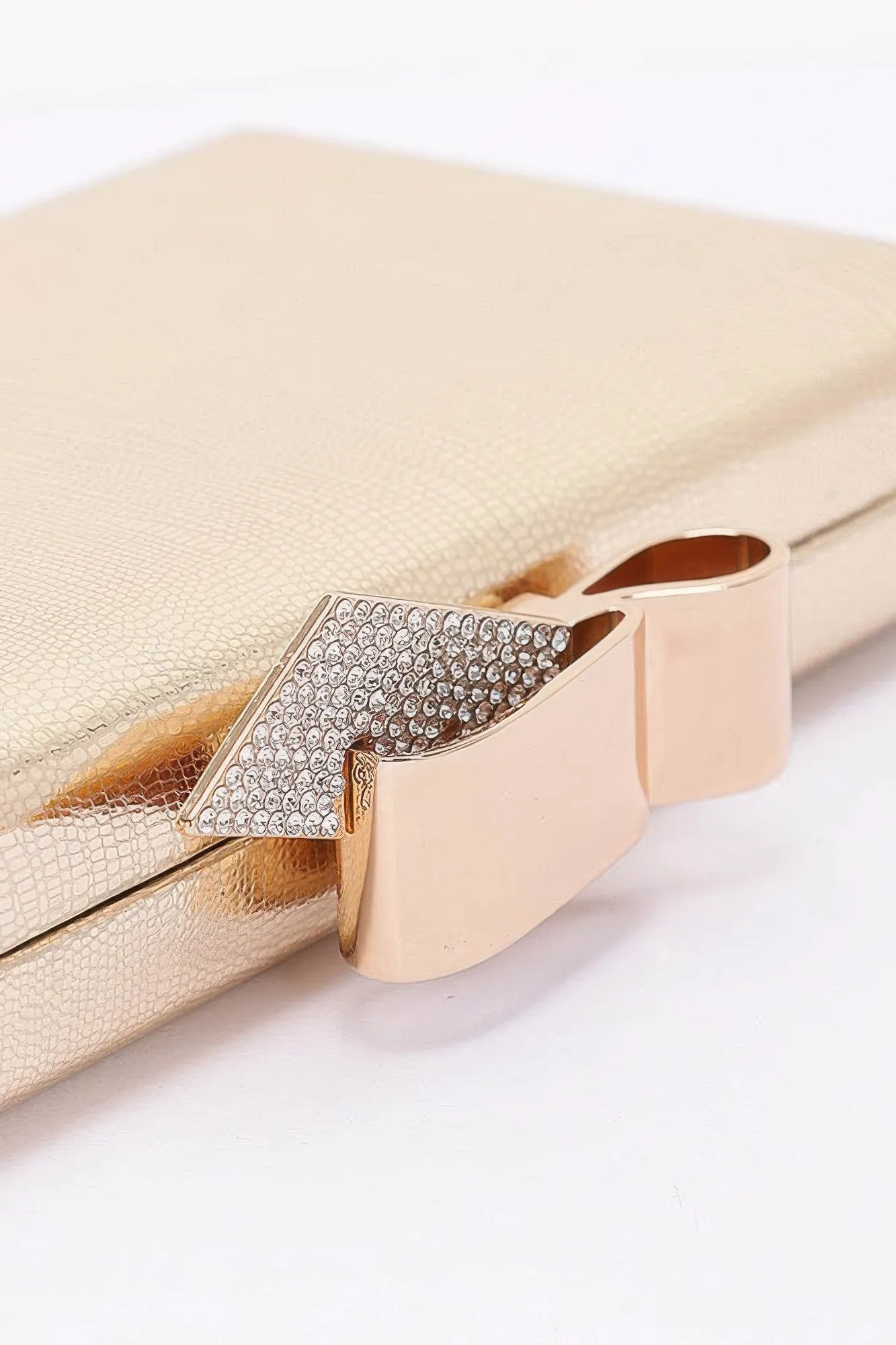 Metal Ribbon Top Case Clutch sold by Unique Kulture product image thumbnail 3