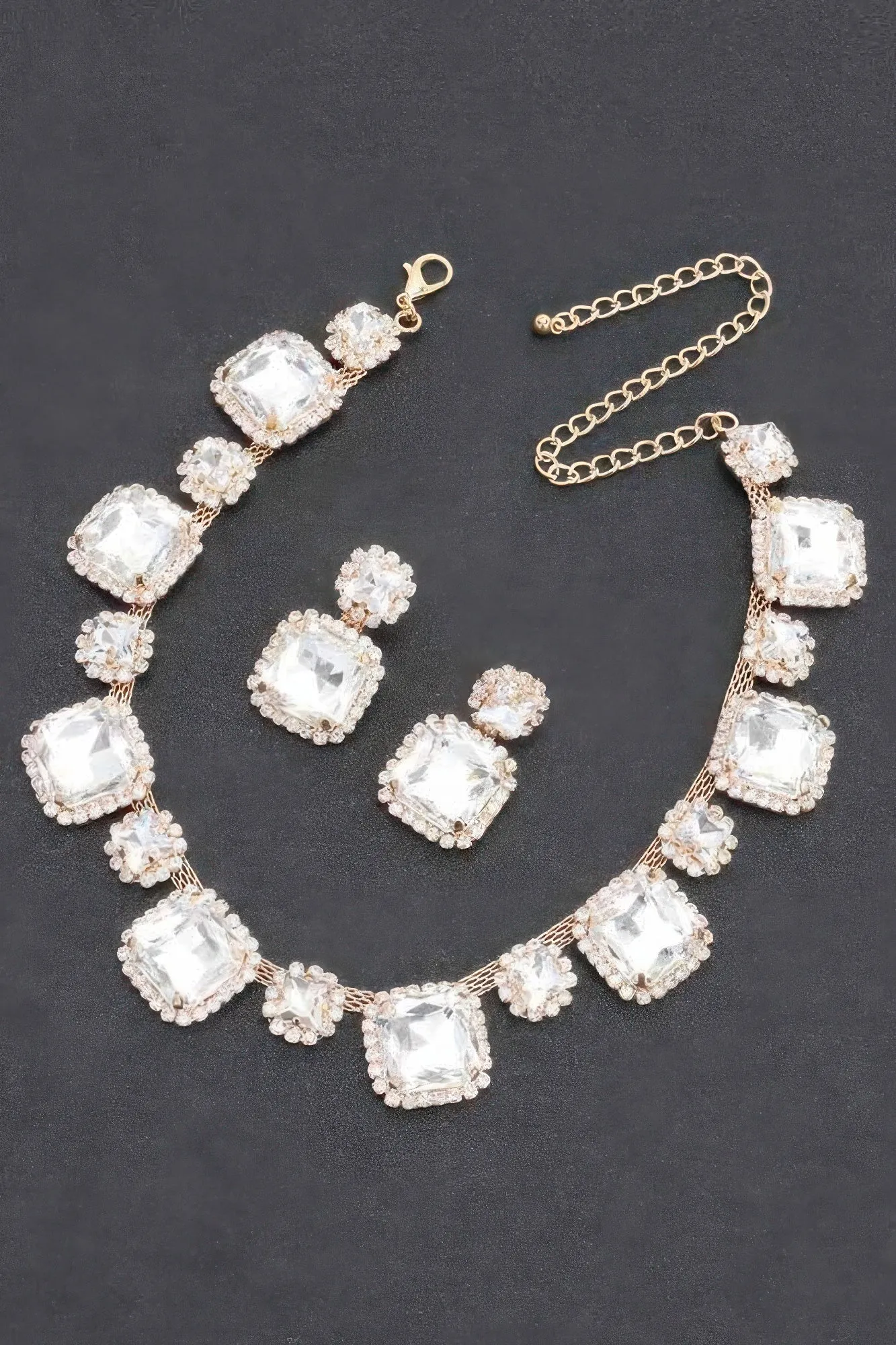 Rhinestone Party Necklace Set sold by Unique Kulture product image thumbnail 3