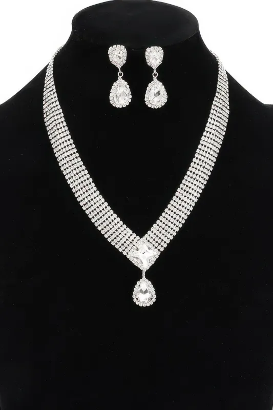 Rhinestone Necklace Set sold by Unique Kulture