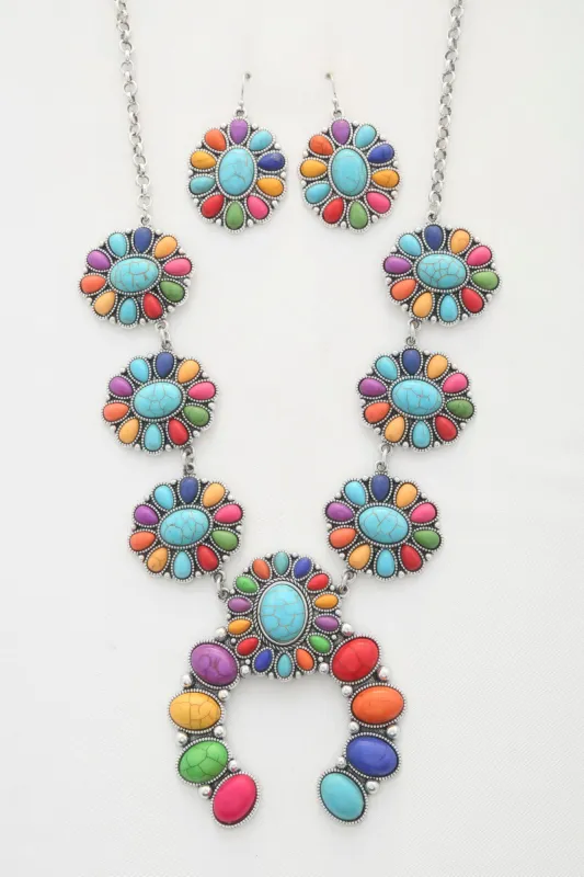 Western Rodeo Horse Concho Necklace made by C.C