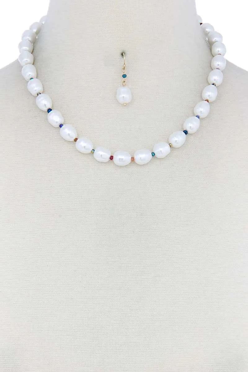 Pearl Bead Necklace sold by Unique Kulture product image thumbnail 2