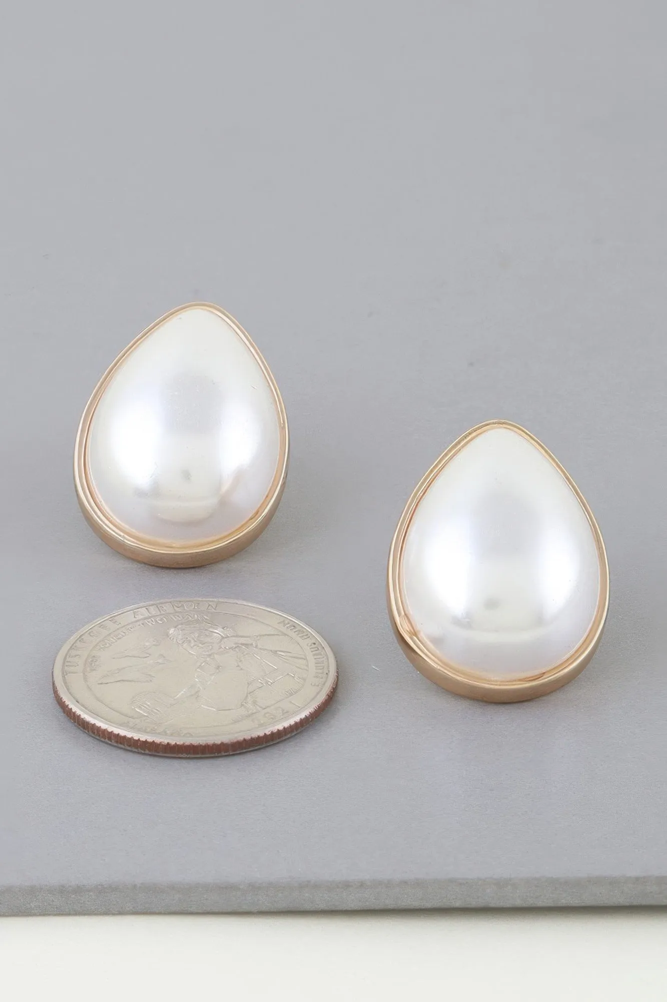 Modest Pearl Teardrop Earrings sold by Unique Kulture product image thumbnail 2