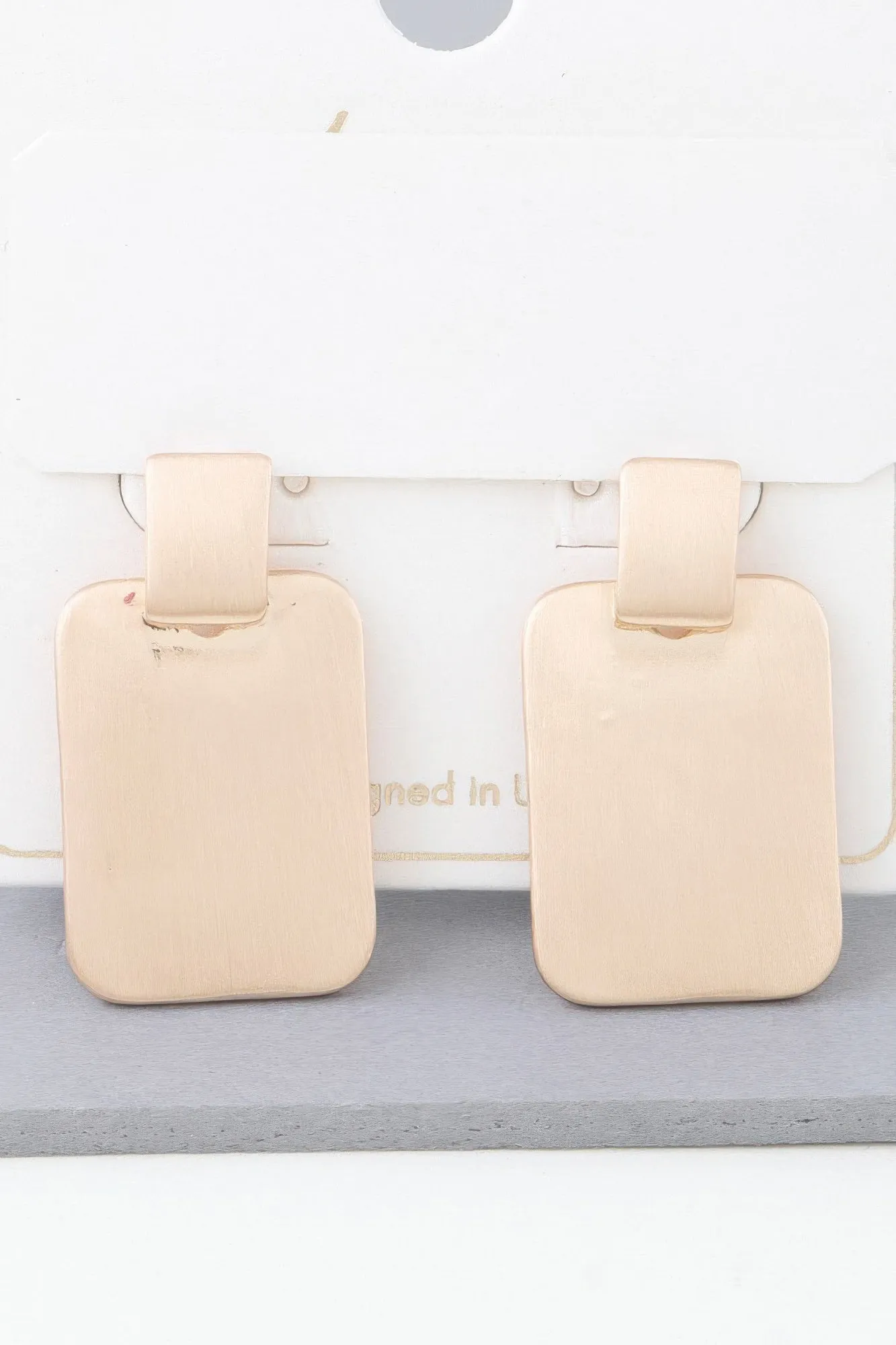 Modern Flat Cubic Earrings sold by Unique Kulture