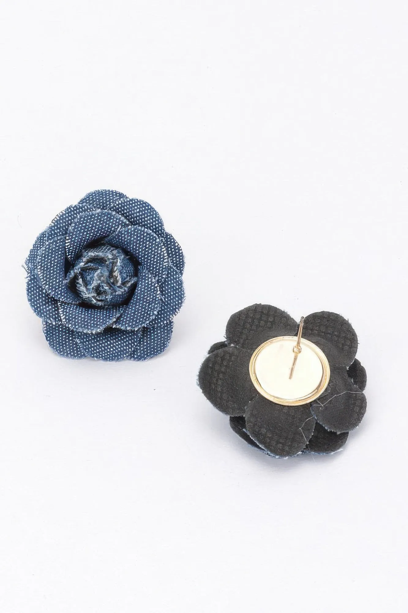 Denim Flower Earring sold by Unique Kulture product image thumbnail 2