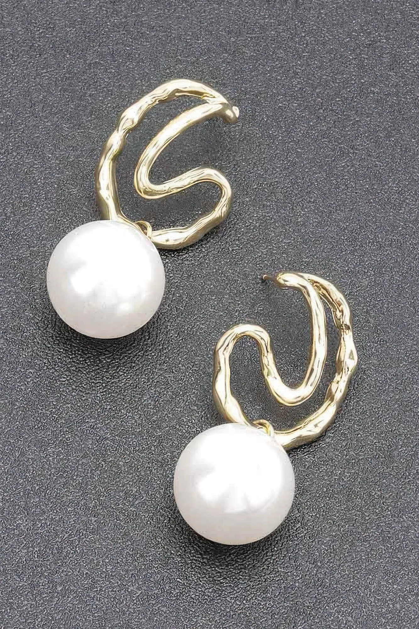 Faux Pearl Metal Earring sold by Unique Kulture product image thumbnail 2