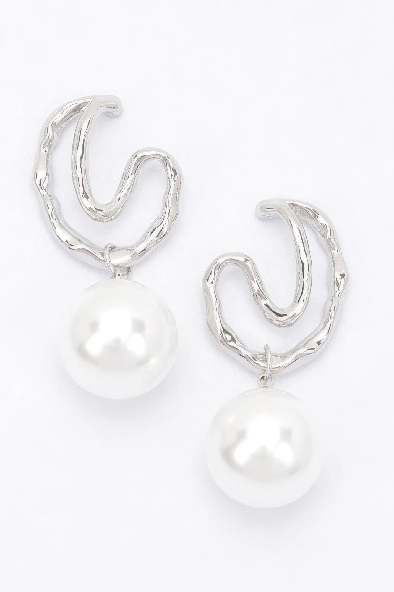 Faux Pearl Metal Earring sold by Unique Kulture product image thumbnail 4