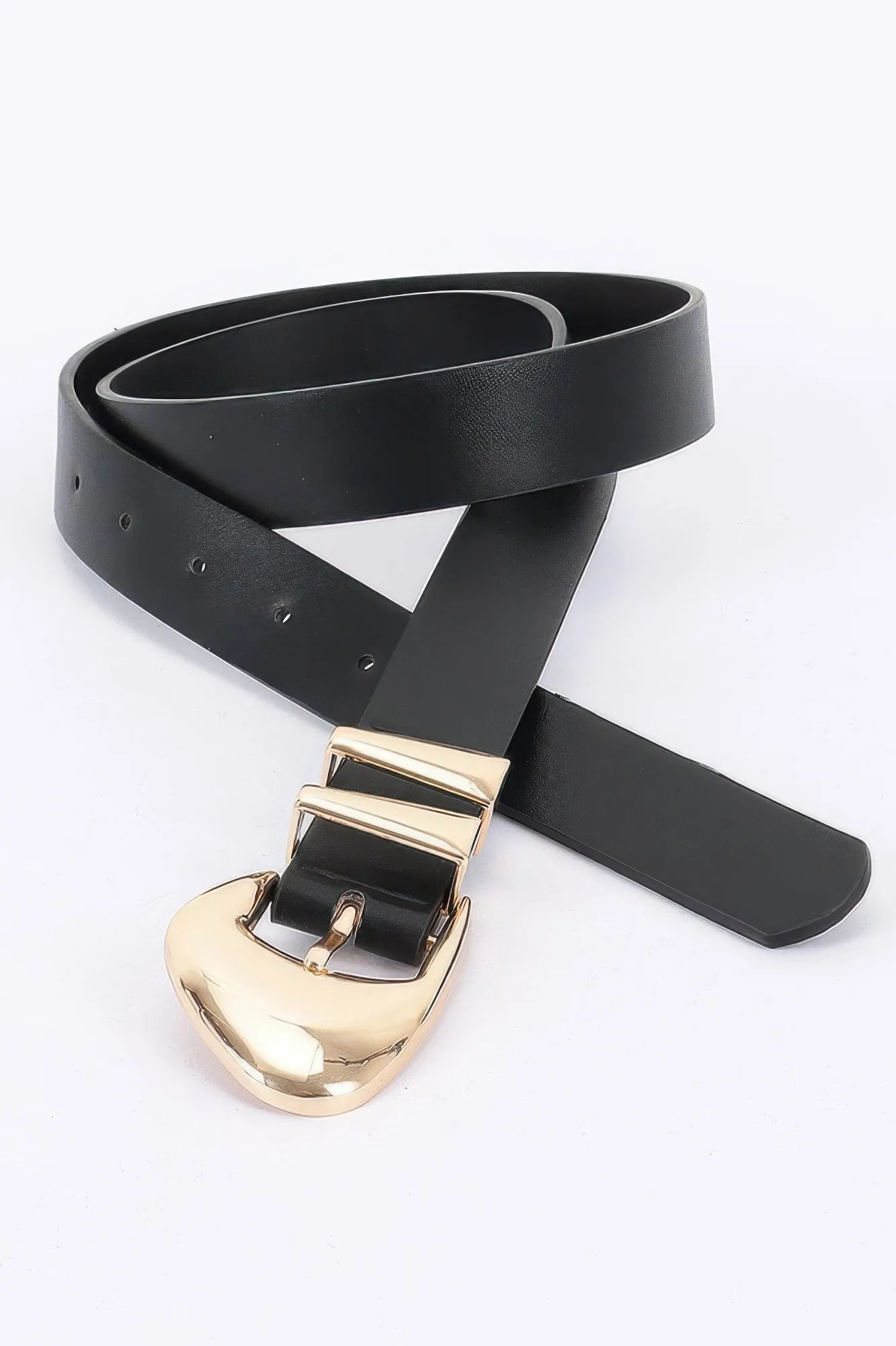Faux Leather Multi Metal Buckle Belt sold by Unique Kulture product image thumbnail 4