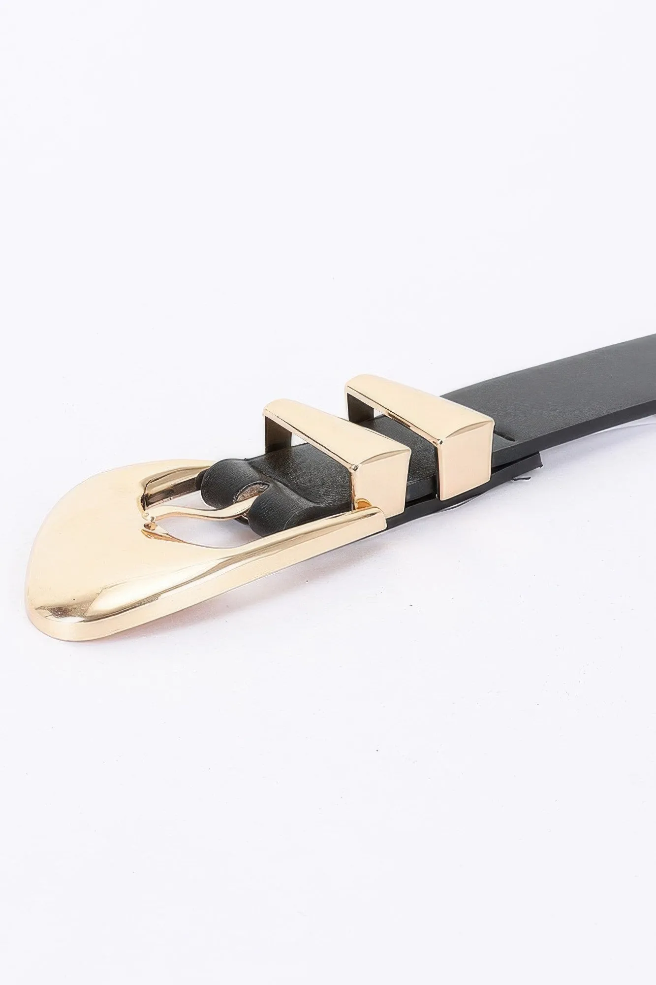 Faux Leather Multi Metal Buckle Belt sold by Unique Kulture product image thumbnail 5