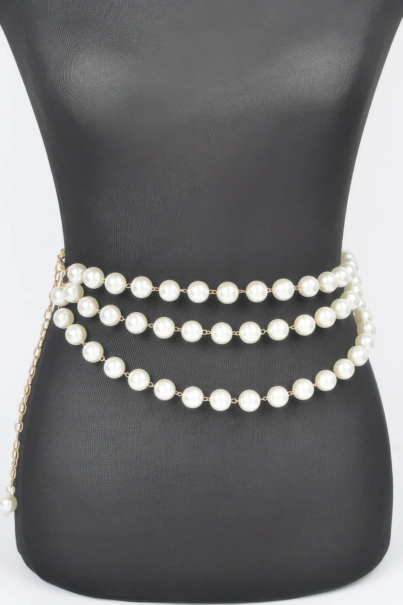 Multi Layered Pearl Chain Belt sold by Unique Kulture