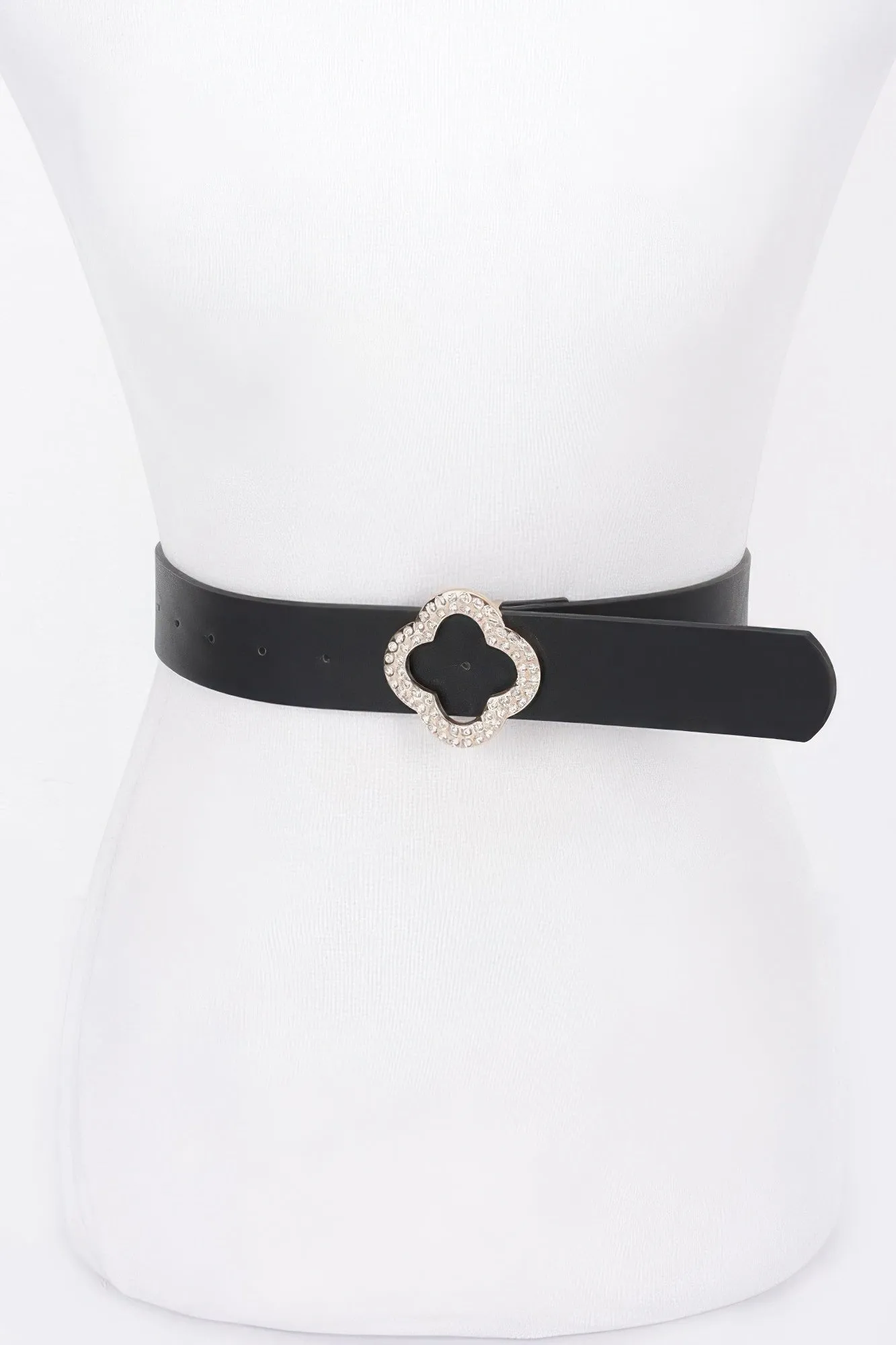 Faux Leather Metal Buckle Plus Belt sold by Unique Kulture