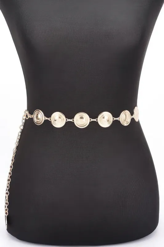 Round Metal Chain Belt sold by Unique Kulture