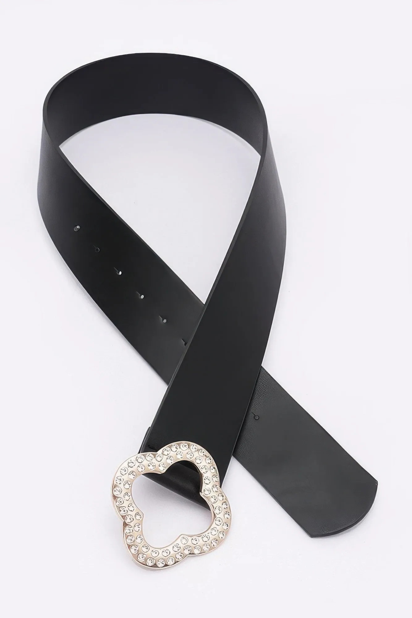 Rhinestone Metal Buckle Metallic Stretch Belt sold by Unique Kulture product image thumbnail 2