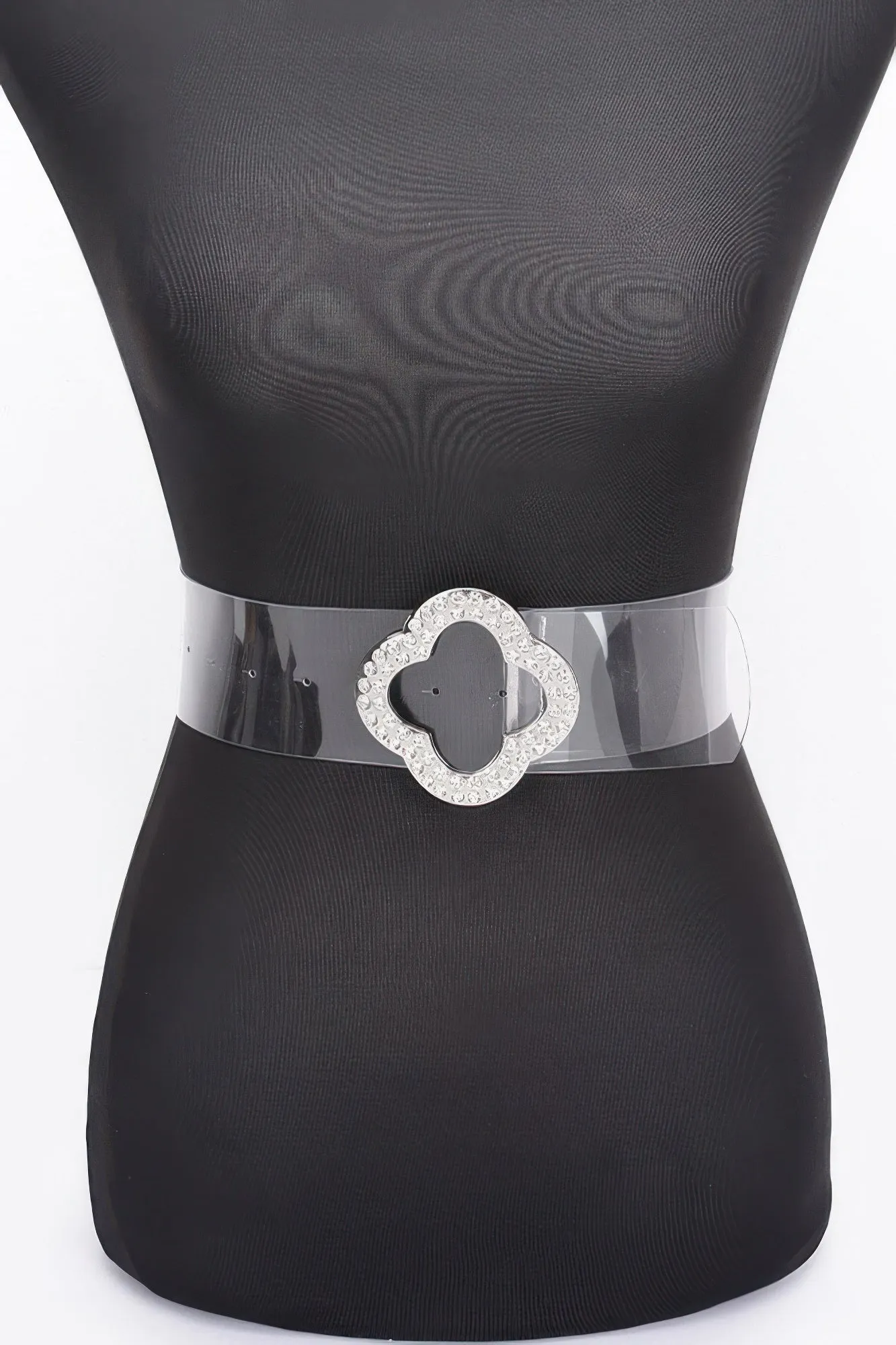 Rhinestone Metal Buckle Clear Belt sold by Unique Kulture product image thumbnail 4