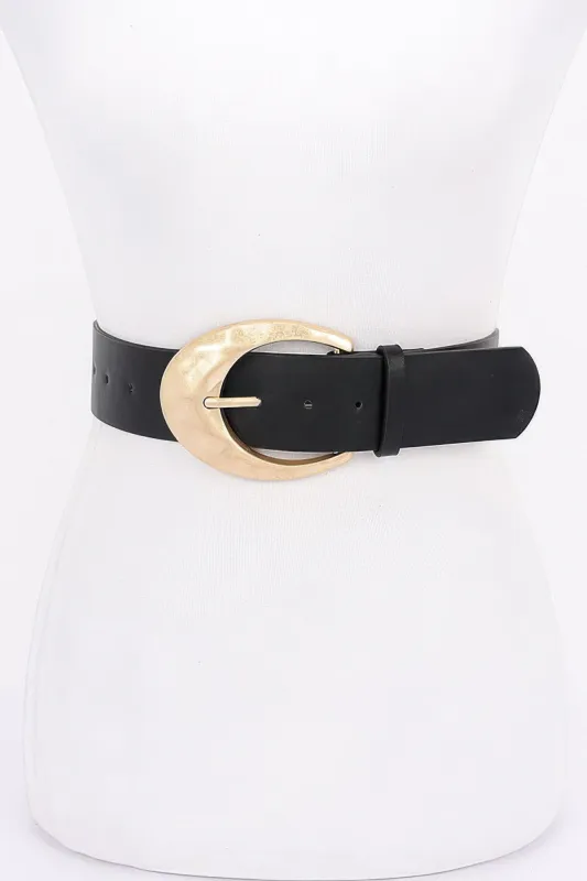 Metal Buckle Pu Belt sold by Unique Kulture