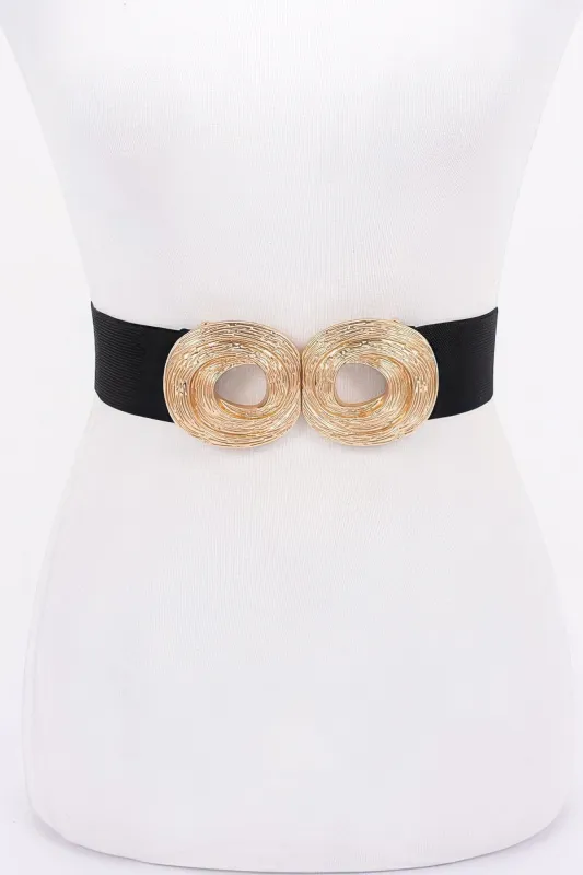 Metal Buckle Elastic Belt sold by Unique Kulture