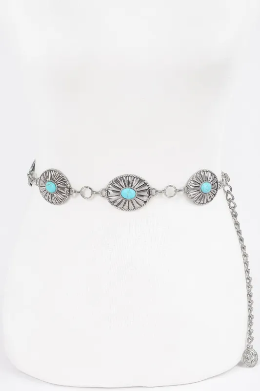 Western Style Metal Chain Belt sold by Unique Kulture