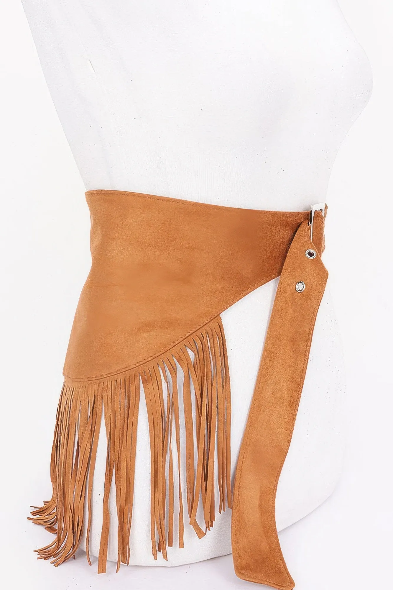 Faux Suede Fringe Belt sold by Unique Kulture product image thumbnail 2