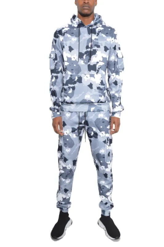 Full Camo Hoodie Cotton Sweat Set made by Unique Kulture