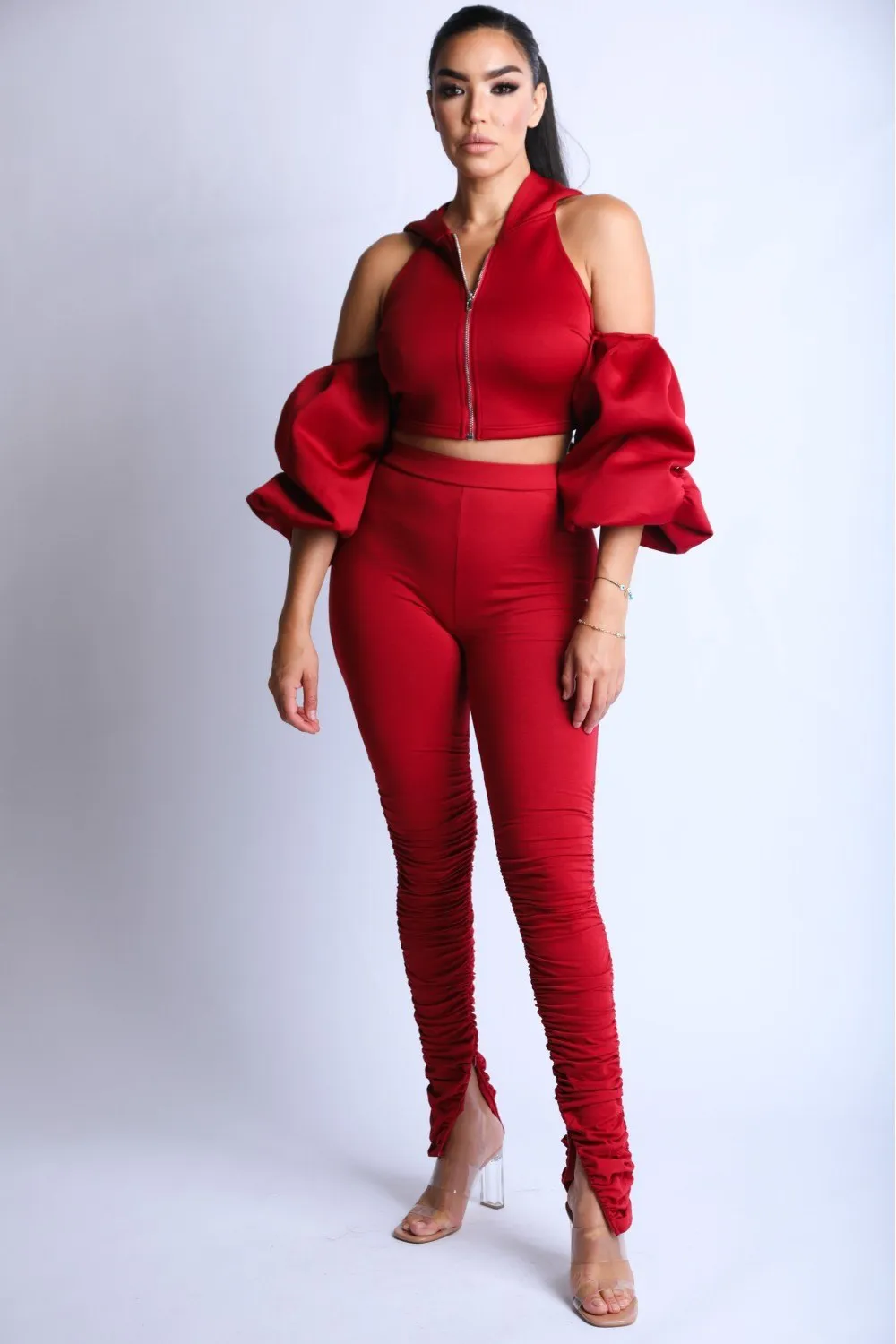 Puff Sleeve Hoodie Set sold by Unique Kulture product image thumbnail 5