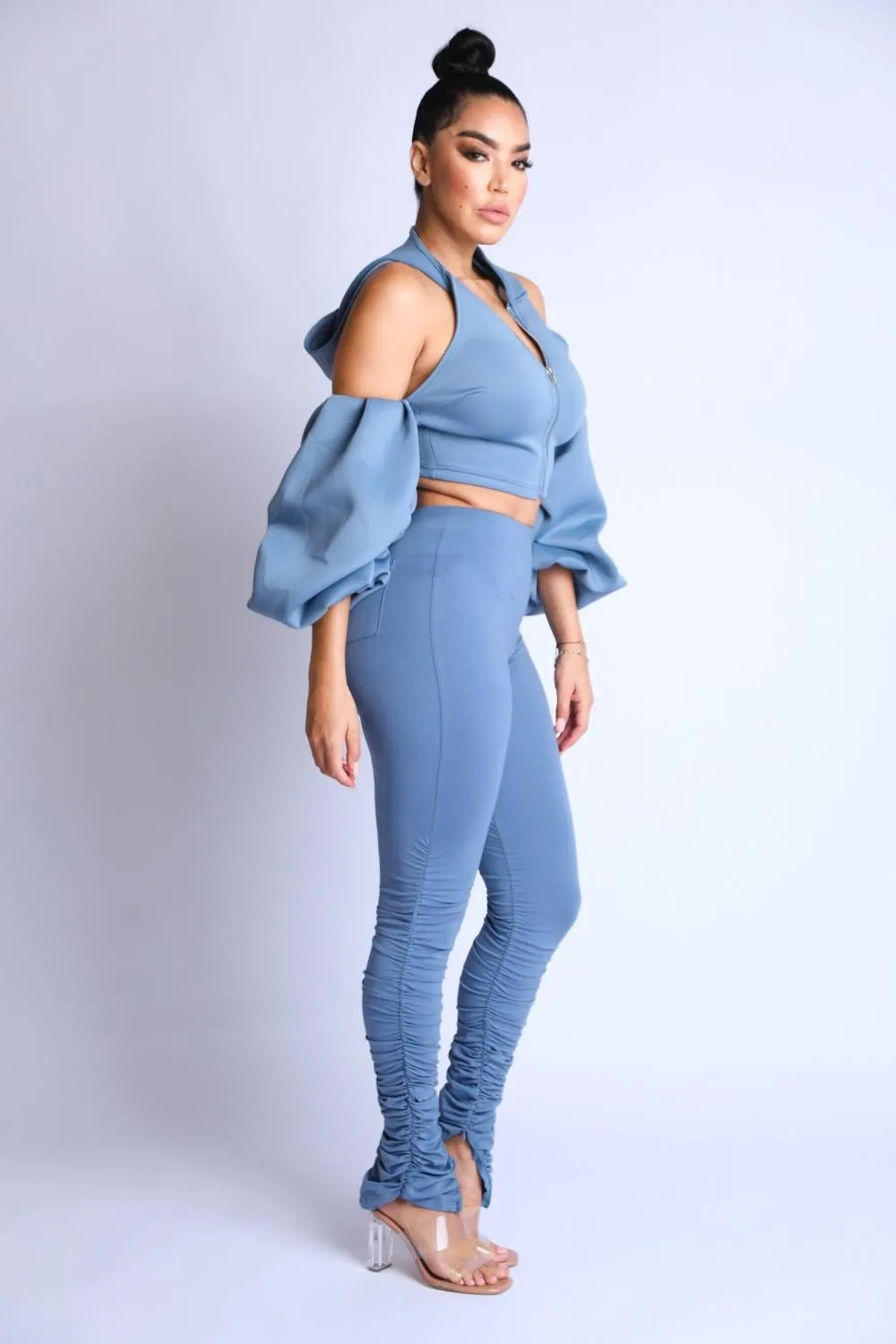 Puff Sleeve Hoodie Set sold by Unique Kulture product image thumbnail 2