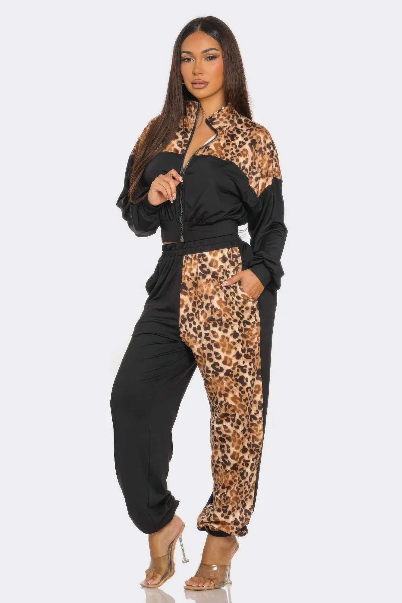 Animal Print Jogger Set sold by Unique Kulture product image thumbnail 2