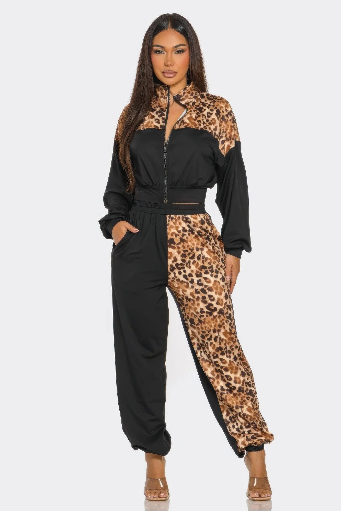 Animal Print Jogger Set sold by Unique Kulture product image thumbnail 3