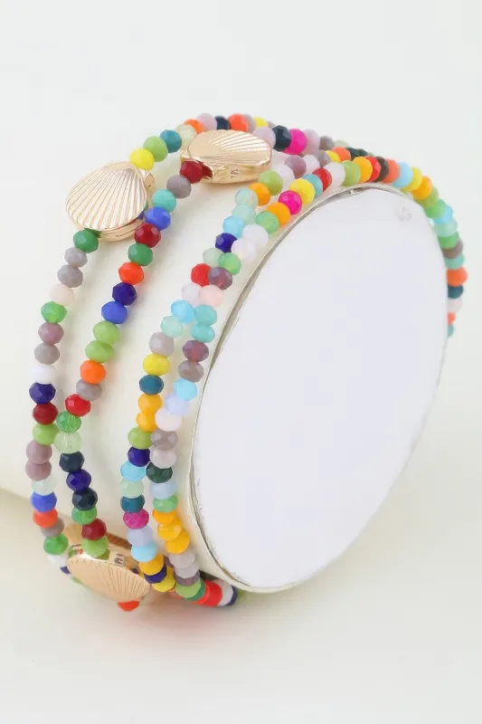 Multi Seashell Beaded Bracelet sold by Unique Kulture