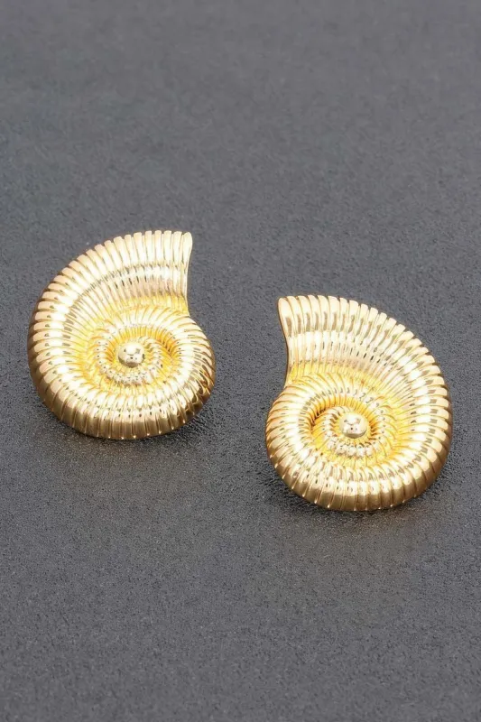 Metal Gold Dip Earring sold by Unique Kulture