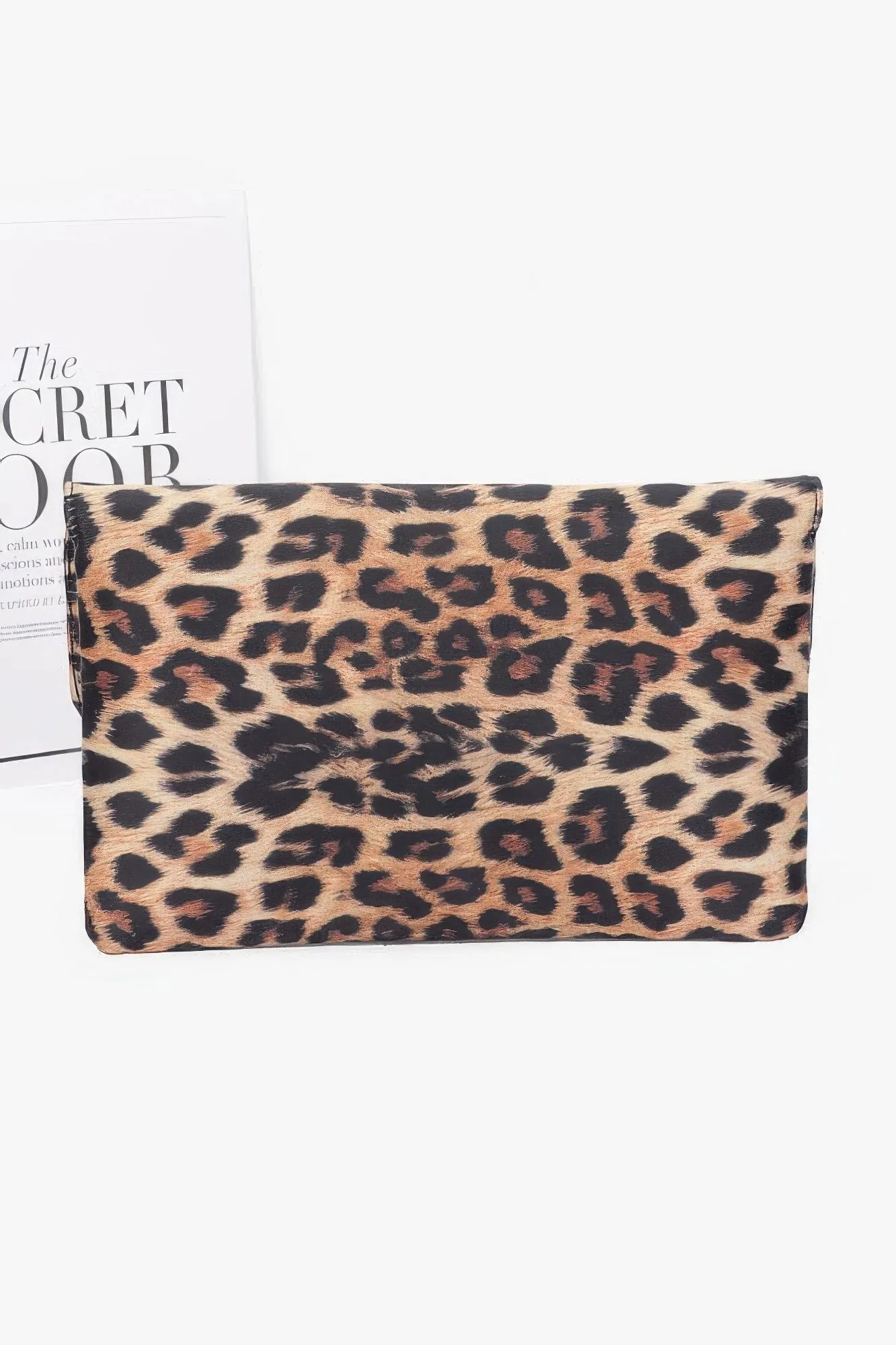 Nylon Leopard Metal Studded Clutch Bag sold by Unique Kulture product image thumbnail 5