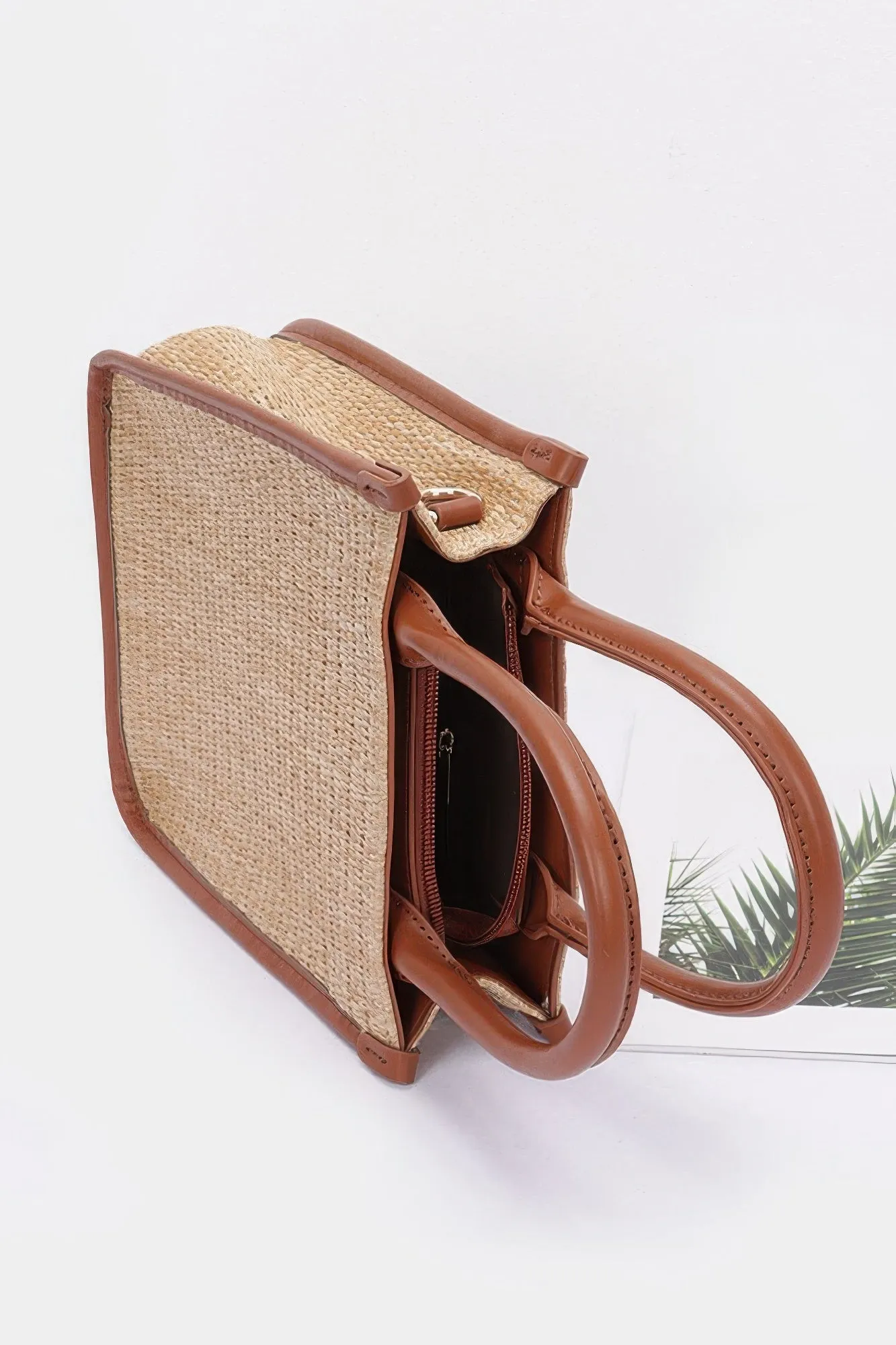 Faux Straw Tote Bag sold by Unique Kulture product image thumbnail 3