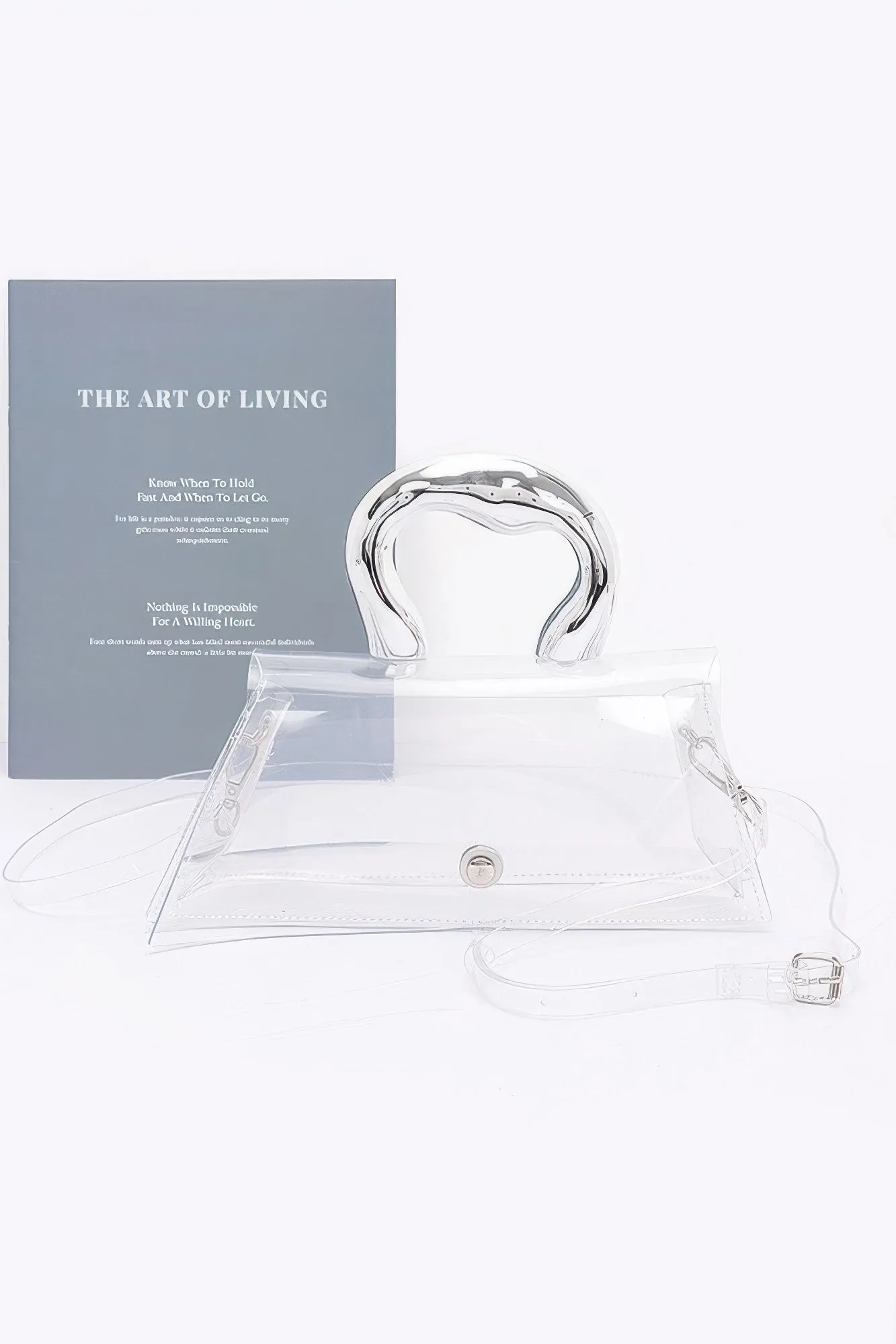 Pvc Clear Metal Handle Flap Bag sold by Unique Kulture product image thumbnail 5