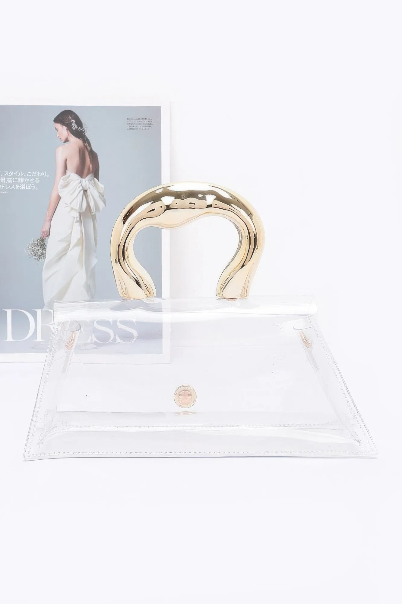 Pvc Clear Metal Handle Flap Bag sold by Unique Kulture product image thumbnail 2