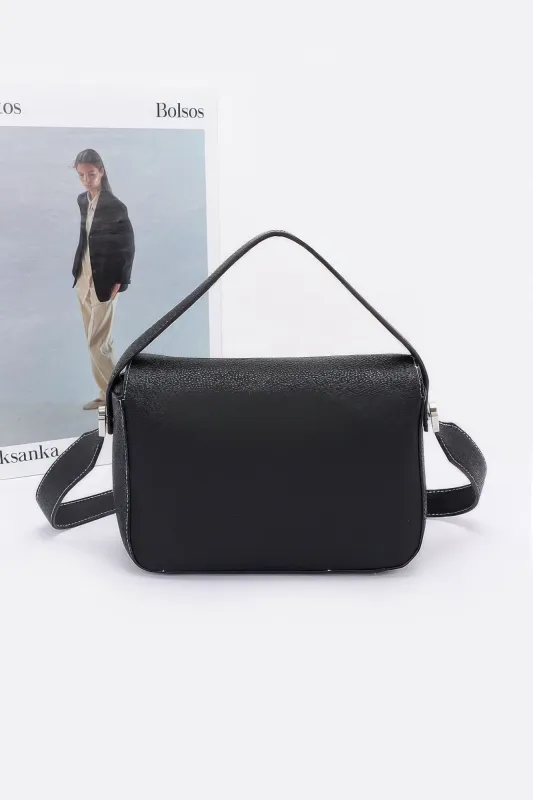 Faux Leather Crossbody Handle Bag sold by Unique Kulture