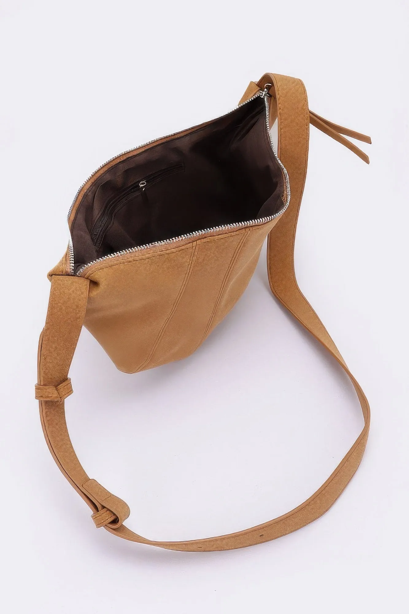 Faux Suede Croissant Bag sold by Unique Kulture product image thumbnail 4