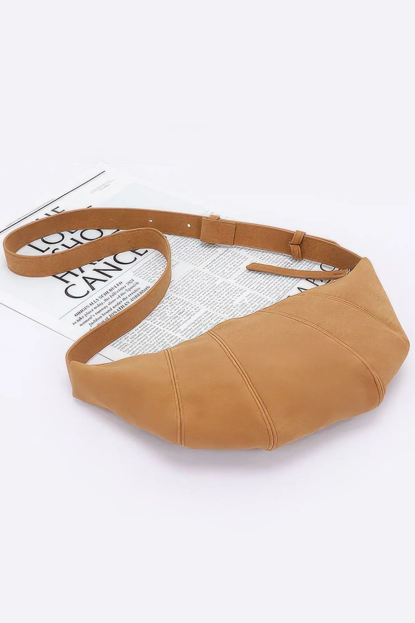 Faux Suede Croissant Bag sold by Unique Kulture product image thumbnail 5