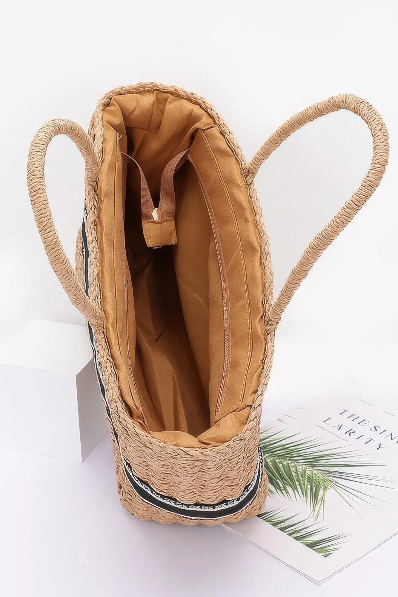 Faux Straw Tote Bag sold by Unique Kulture product image thumbnail 4