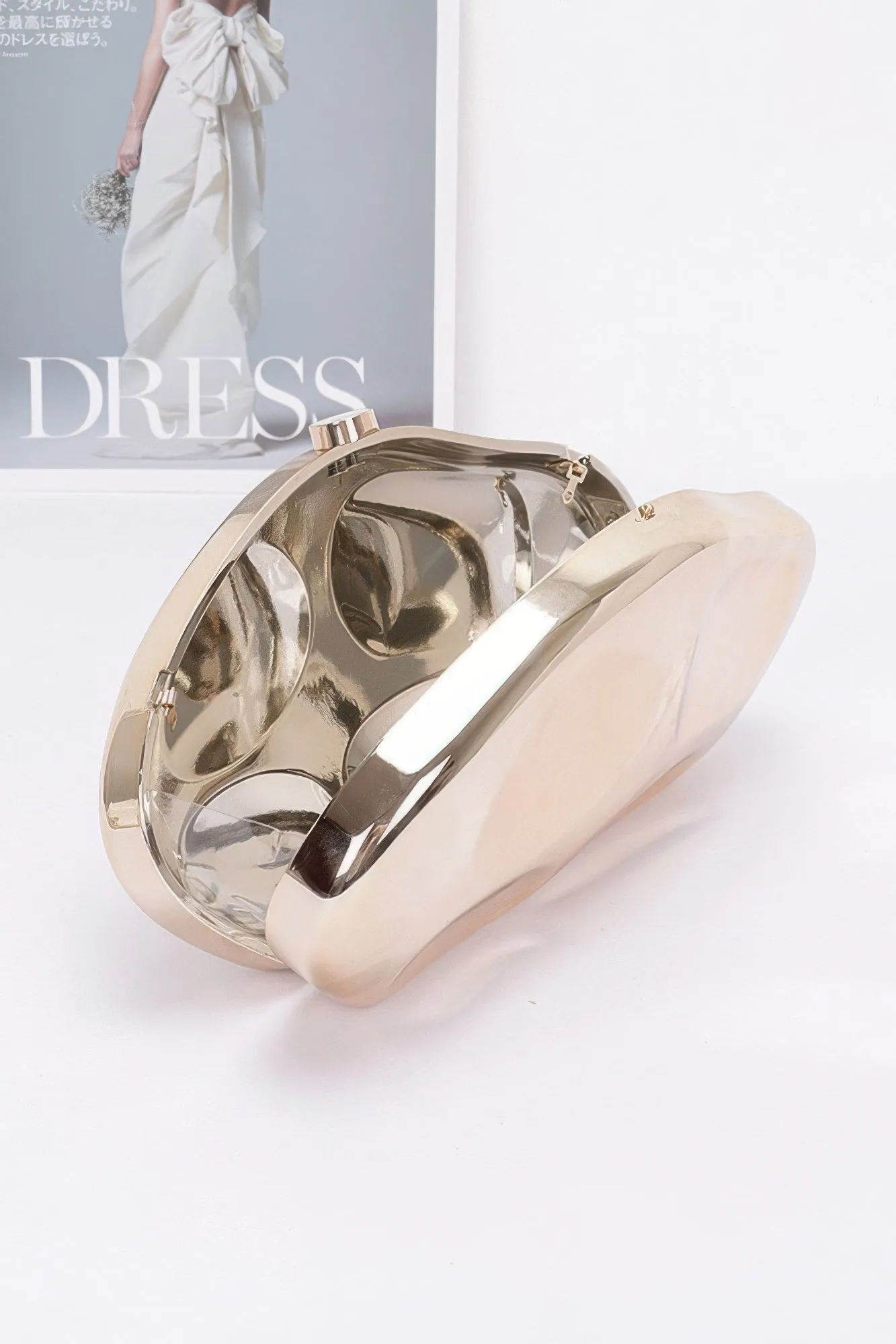 Metallic Plastic Party Clutch sold by Unique Kulture product image thumbnail 3