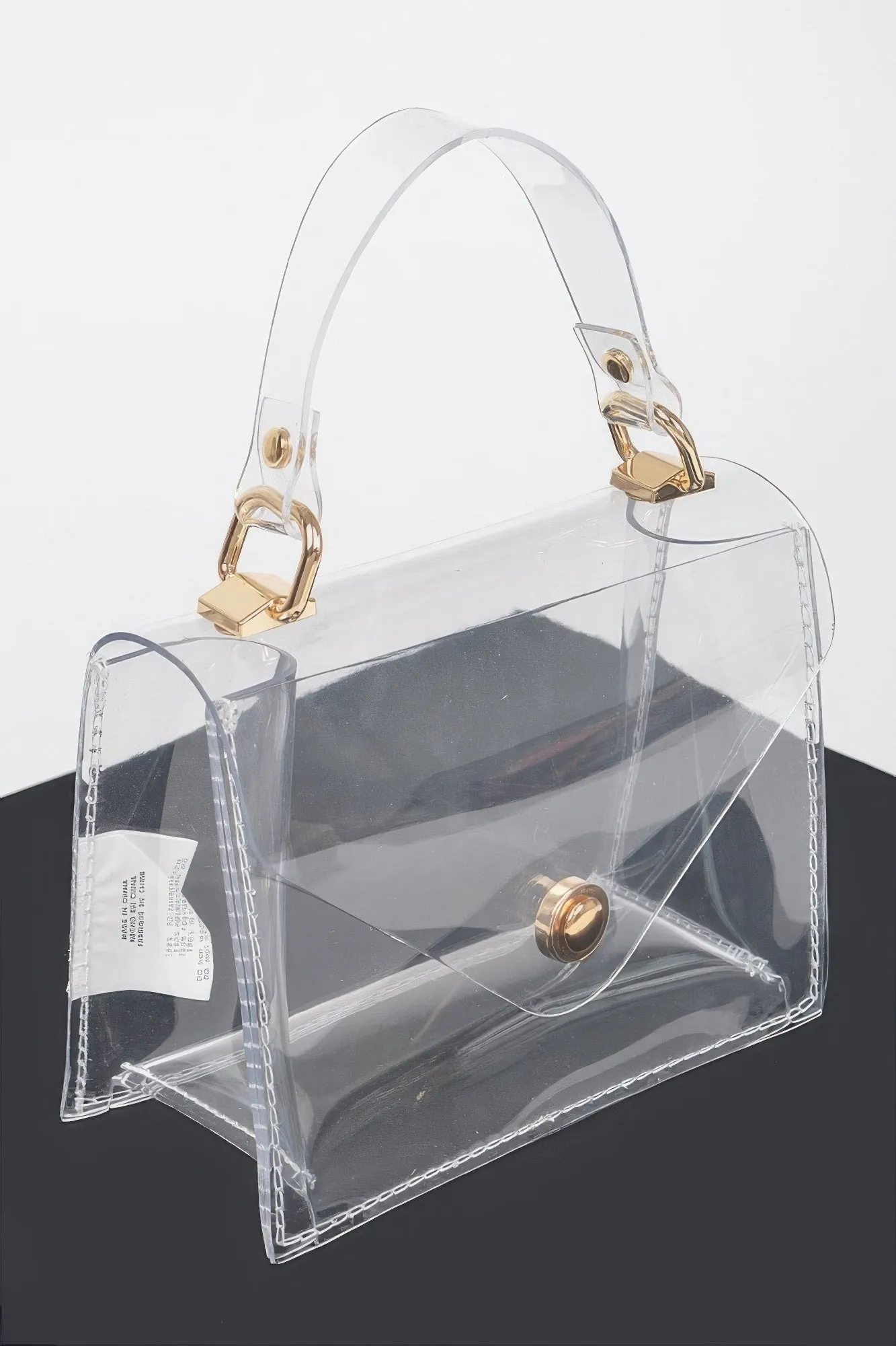 Clear Pvc Top Handle Crossbody Bag sold by Unique Kulture product image thumbnail 4