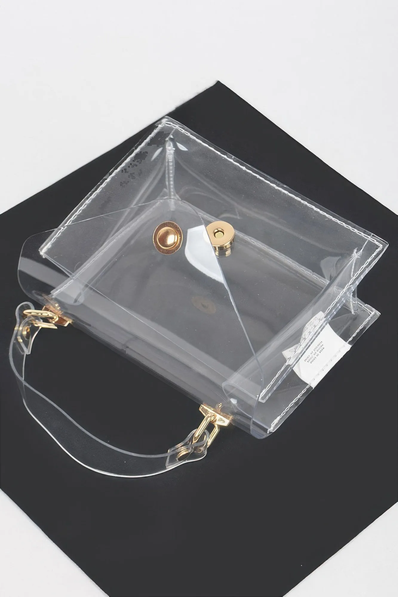 Clear Pvc Top Handle Crossbody Bag sold by Unique Kulture product image thumbnail 5