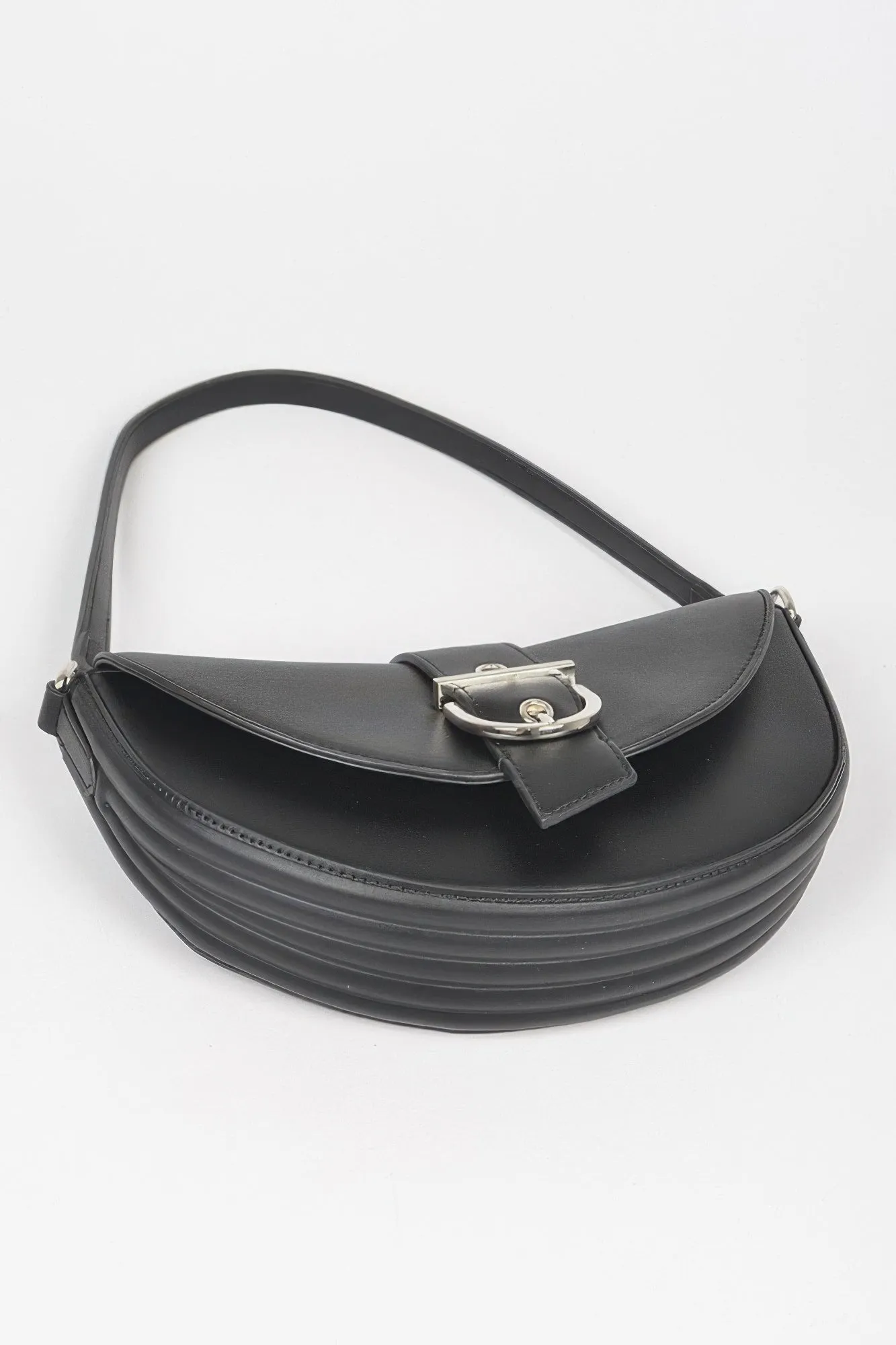 Faux Leather Buckle Shoulder Bag sold by Unique Kulture product image thumbnail 4